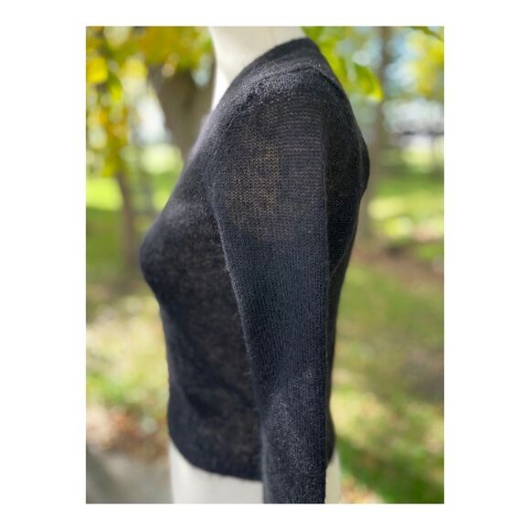 Vintage 90s Ralph Lauren Mohair Crop Sweater Fitted - Picture 8 of 10